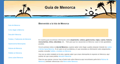 Desktop Screenshot of menorca.tvturismo.com